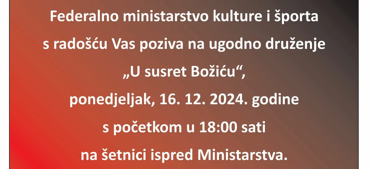 POZIVNICA – U susret Božiću naslovna