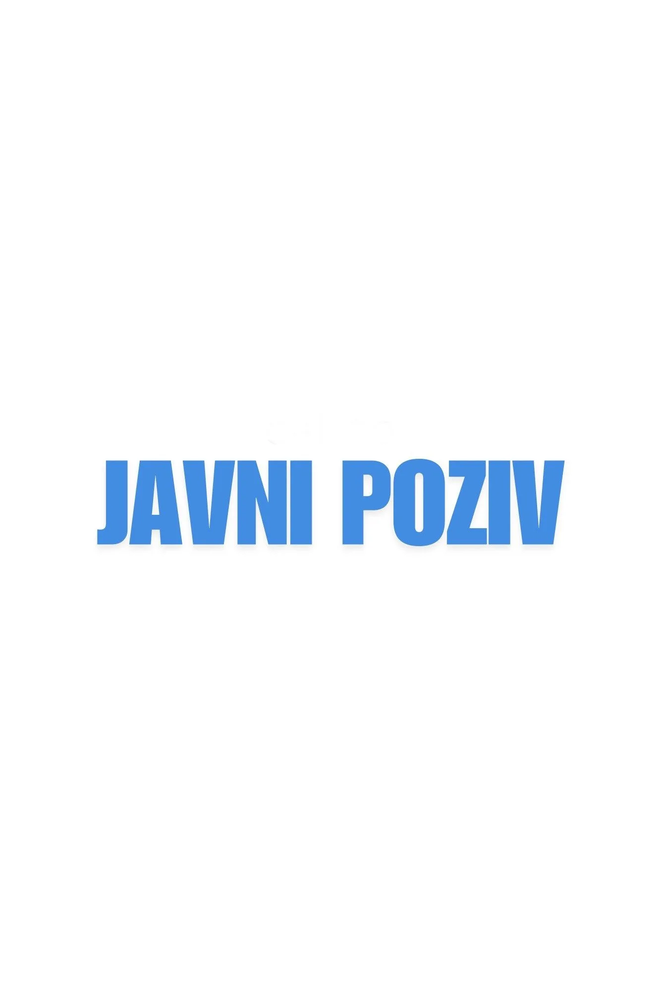 JAVNI POZIV